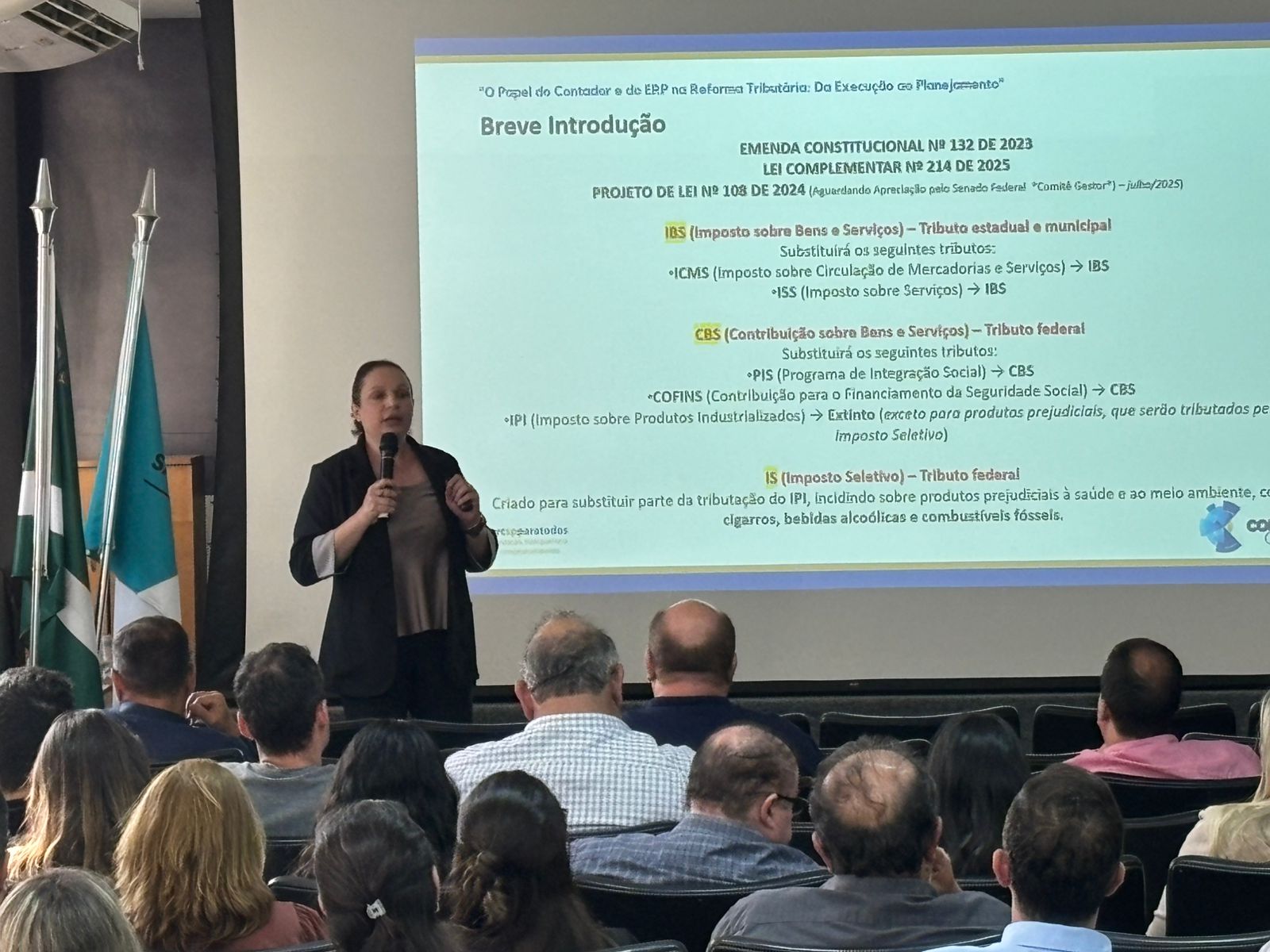 Prof.ª Danieli Aragão — slide O Papel do Contador e do ERP · CONVECON jul 2025